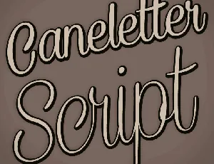 Caneletter Script font