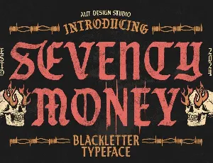 Seventy Money font