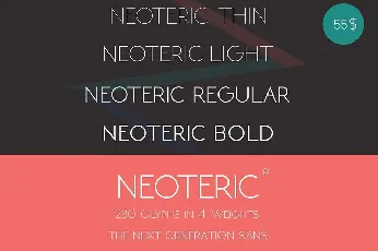 Neoteric font