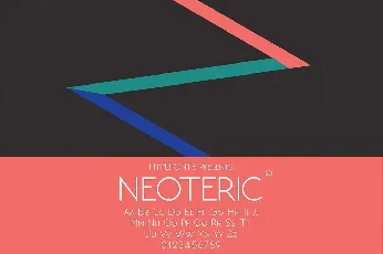 Neoteric font