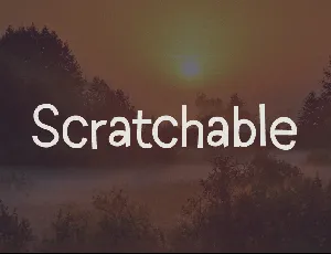 Scratchable font