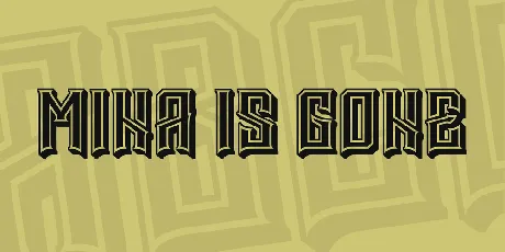 Mina is gone font