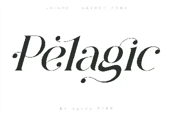 Pelagic Bird font