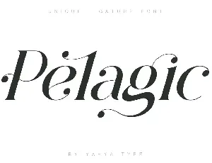 Pelagic Bird font