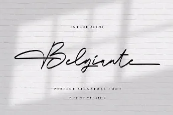 Belgiante Handwritten font