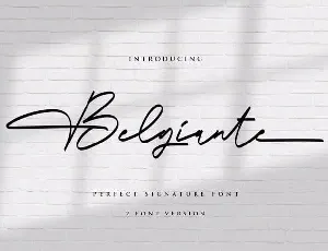 Belgiante Handwritten font