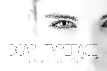 Dcap Typeface font