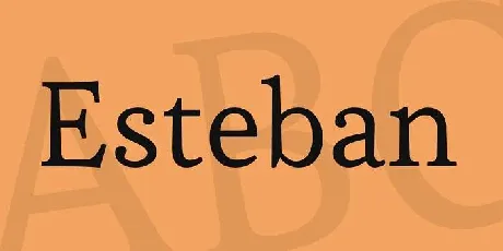 Esteban font