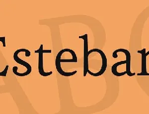 Esteban font