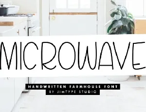 Microwave font
