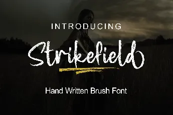 Strikefield font