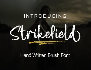 Strikefield font