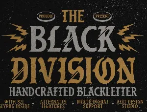 Black Division font