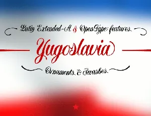 Yugoslavia Free font