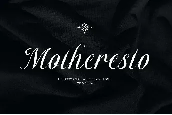 Motheresto font