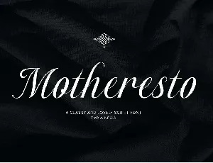 Motheresto font