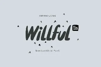 Willful Handwritten Brush font