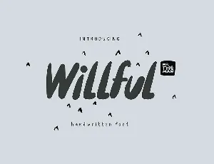 Willful Handwritten Brush font