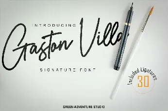 Gaston Villa font