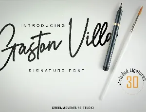 Gaston Villa font