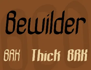 Bewilder font