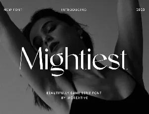 Mightiest font