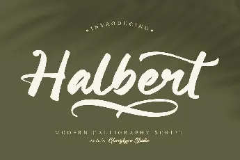 Halbert font