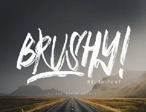 Brushy Brush font