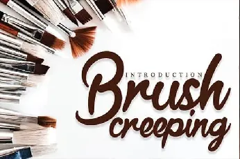 Brush Creeping Script font