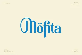 MÃ¶fita Display font