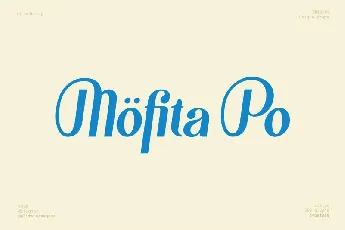 MÃ¶fita Display font