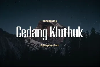 Gedang font