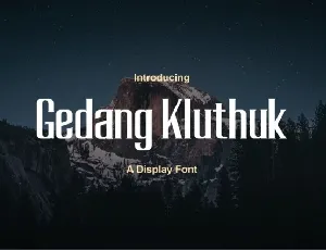 Gedang font