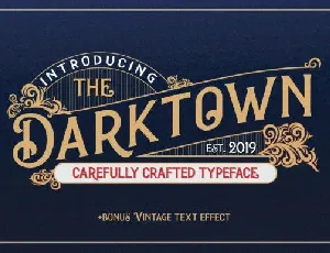 Darktown font