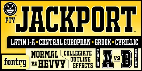 JACKPORT COLLEGE NCV font