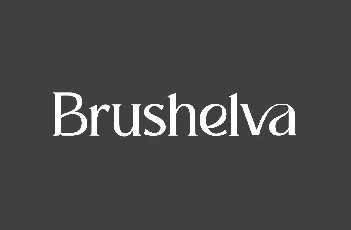 Brushelva font