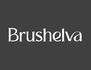 Brushelva font