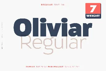 Oliviar font