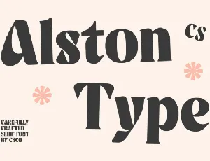 CS Alston font