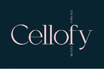 Cellofy font