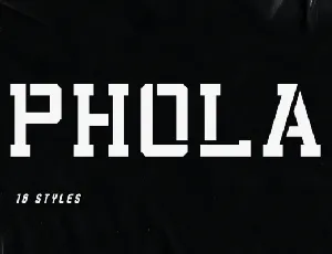 Phola Slab font