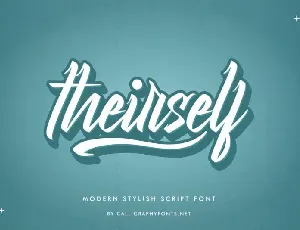 Theirself Script font