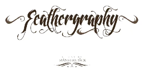 Feathergraphy Decoration font