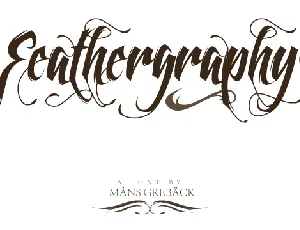 Feathergraphy Decoration font