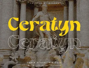 Ceratyn DEMO font