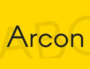 Arcon font