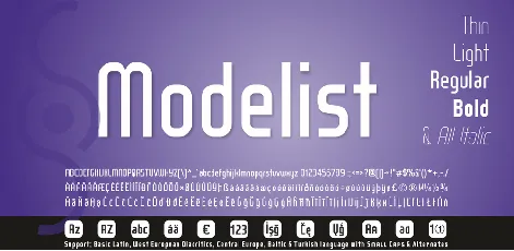 WOX~Modelist font