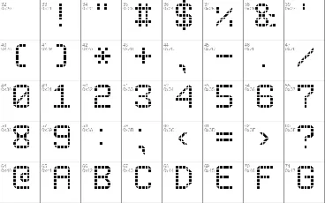 Rounded LED Board-7 font