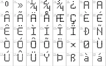 Rounded LED Board-7 font