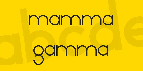 Mamma Gamma font